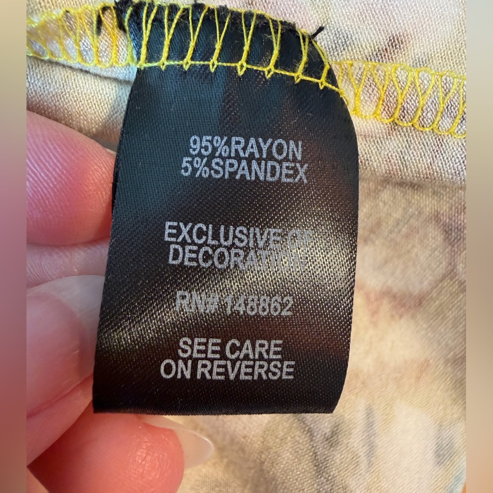 Torrid Yellow Floral Supersoft Tiered Babydoll Tank - Torrid Size 3 (22-24, 3X) - Picture 15 of 16